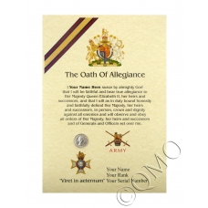 Light Dragoons Oath Of Allegiance Certificate